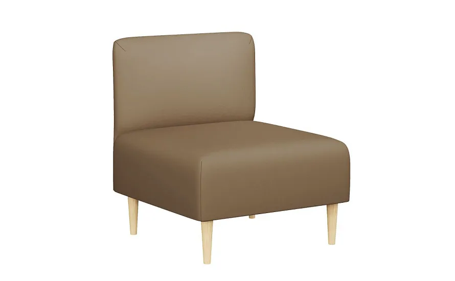 Пуф со спинкой Рикке R2 Camaro 42 какао - 1 Пуф со спинкой Рикке R2 Camaro 42 какао - 1